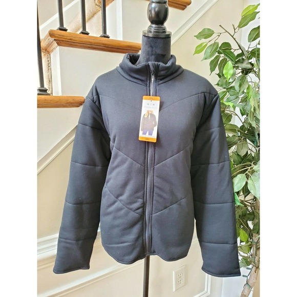 Three Dots Women's Black Polyester Long Sleeve Full Zip Front Casual Jacket 2XL - Picture 11 of 13